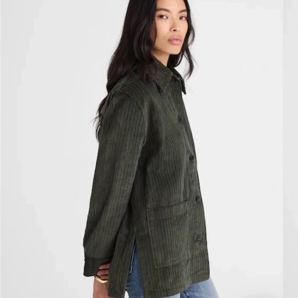 MADEWELL NWT Corduroy Chore Jacket in Graphite Green Size XS - Picture 3 of 10